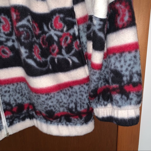 Women’s XL Vintage CLIMATE ZONE Zip Hood Full Zip Thick Fleece Coat EXCELLENT - Picture 6 of 15